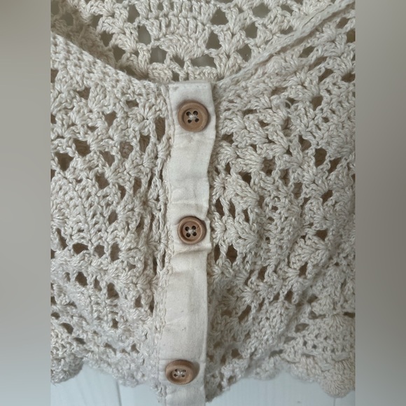 Zara crochet cropped Shirt - Picture 5 of 7